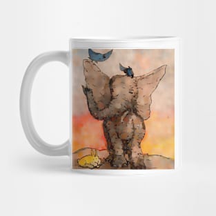 Elephant and Friends - Digital Remix Mug